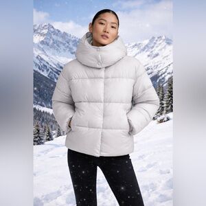 NVLT Women's Ivory Vegan Puffer Jacket